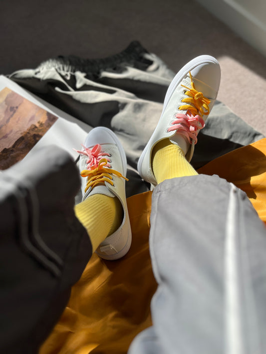 Yellow High-Top Socks